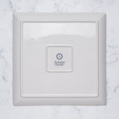 Premium Square Platter with Foot | Porcelain | Set of 6