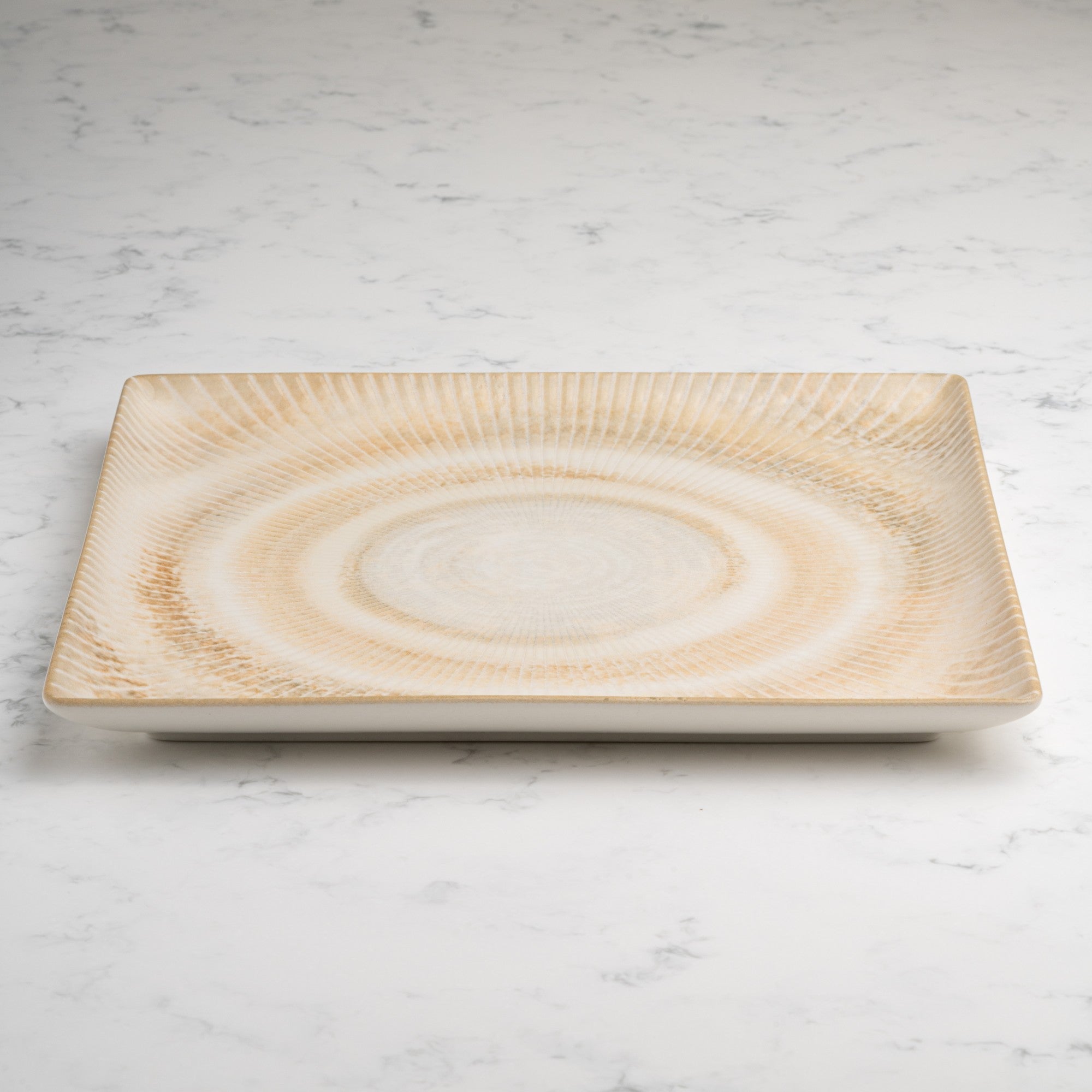 Premium Square Platter with Foot | Porcelain | Set of 6