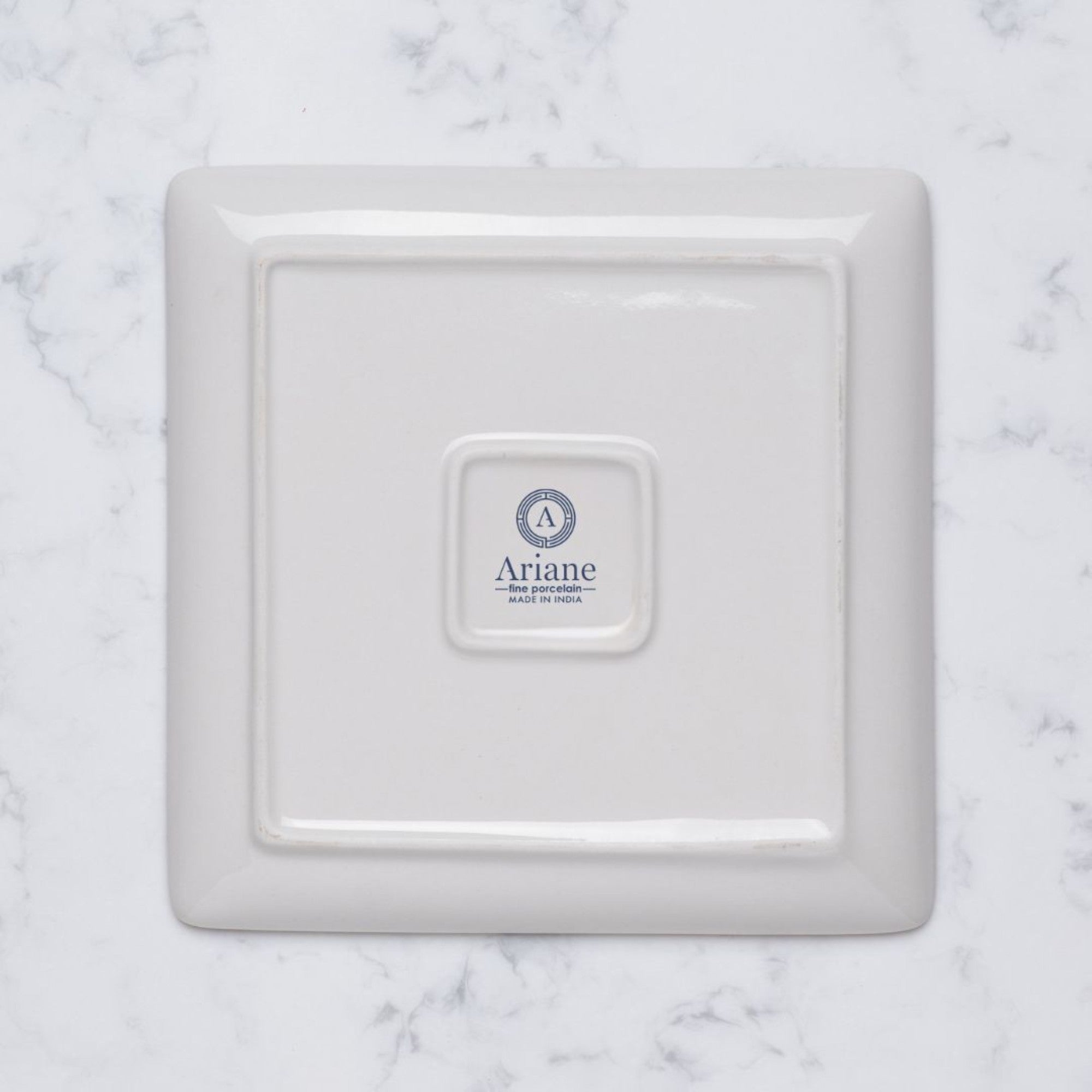 Square Platter With Foot | 6.2", Porcelain | Pack of 12