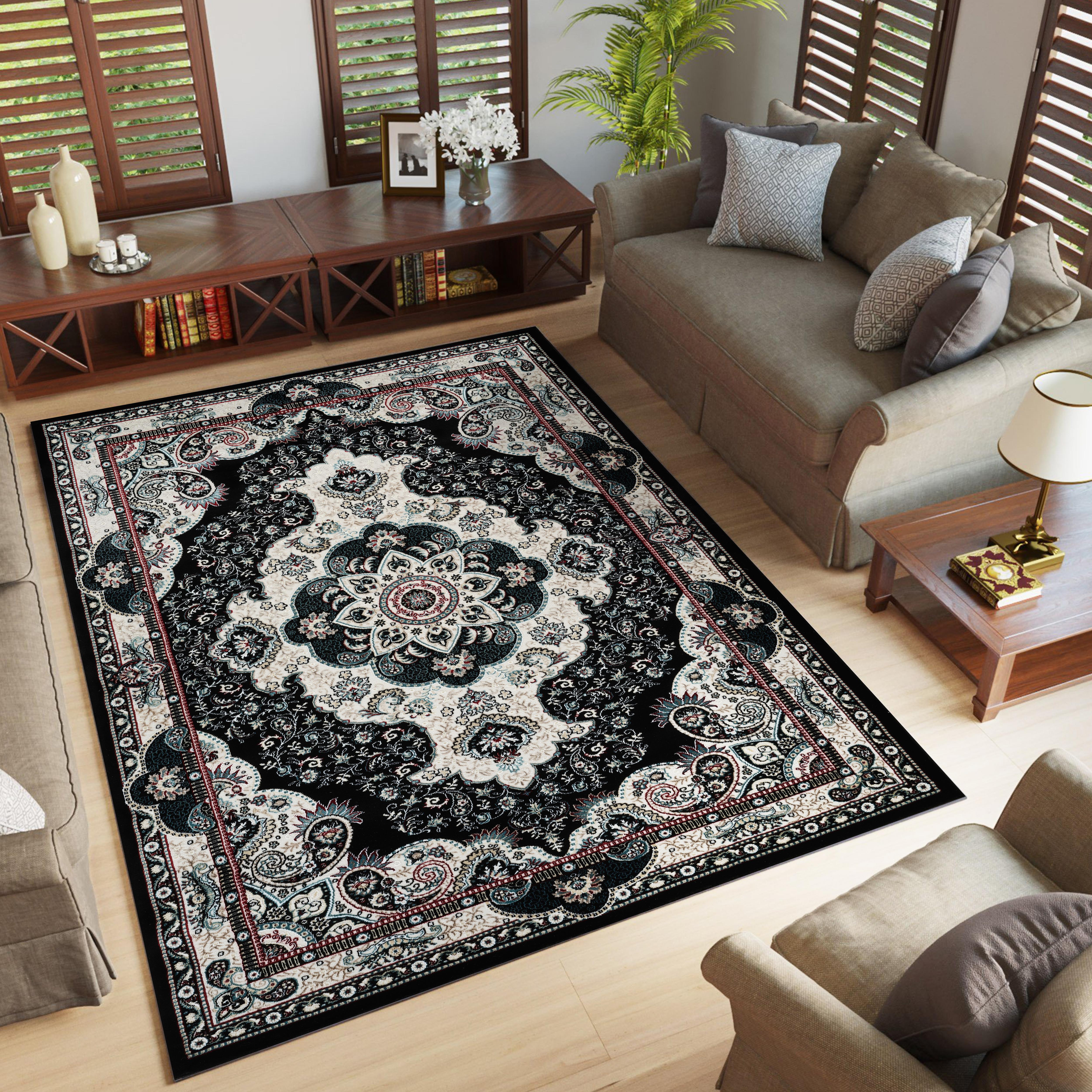 Hereke 470 Area Rug Black