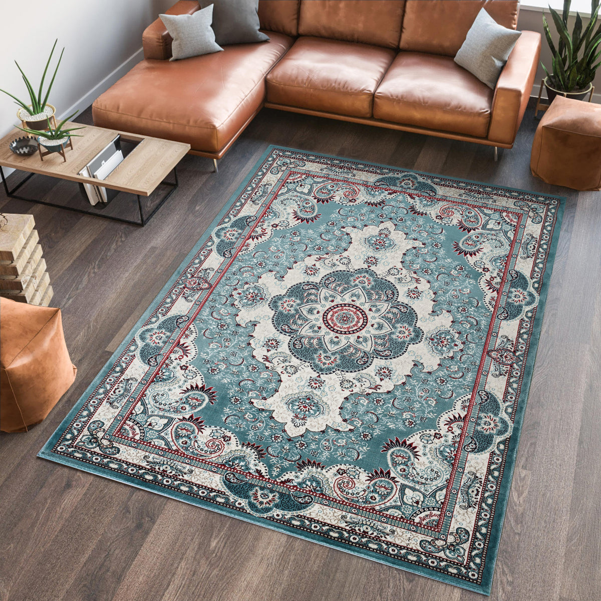 Hereke 470 Area Rug Blue