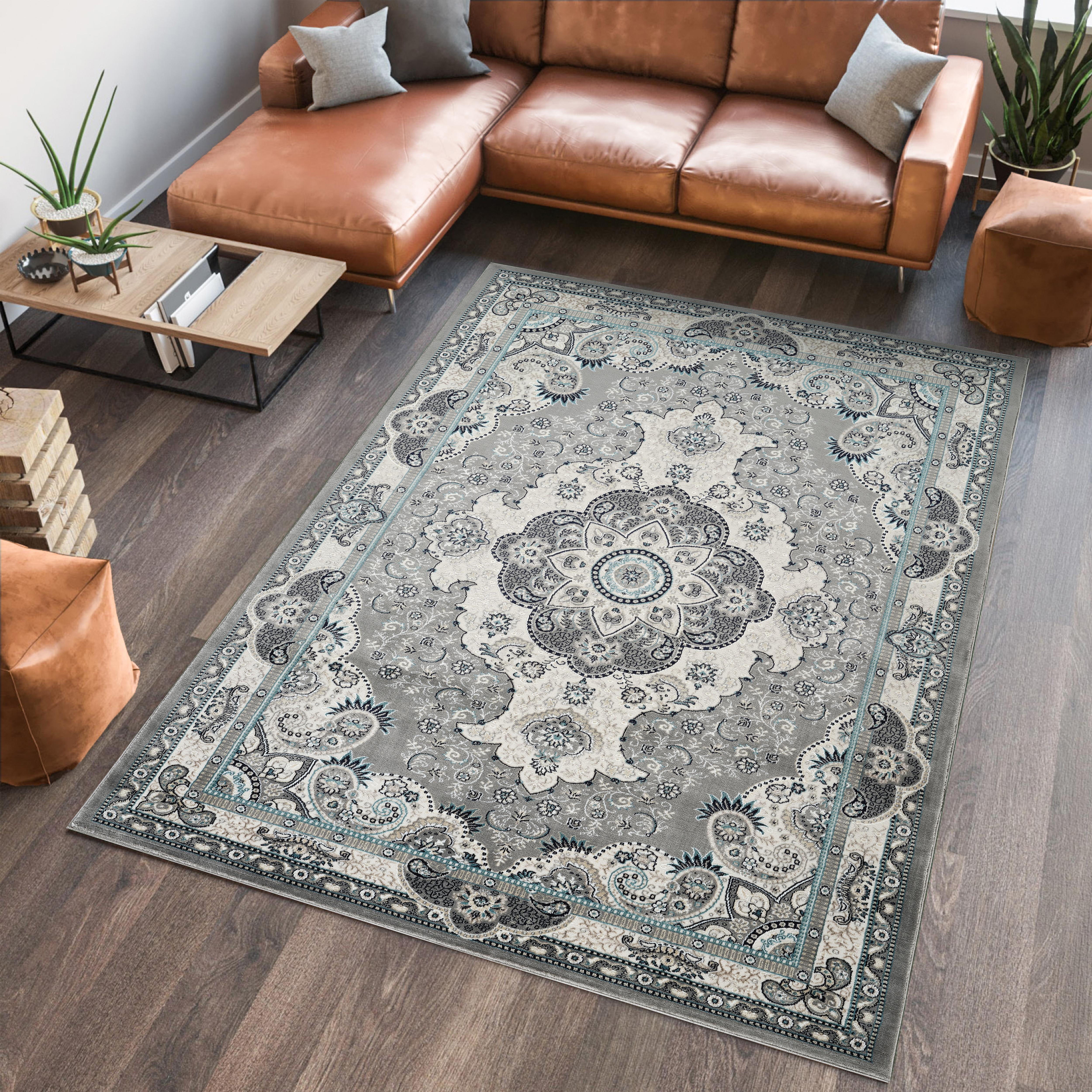 Hereke 470 Area Rug Grey