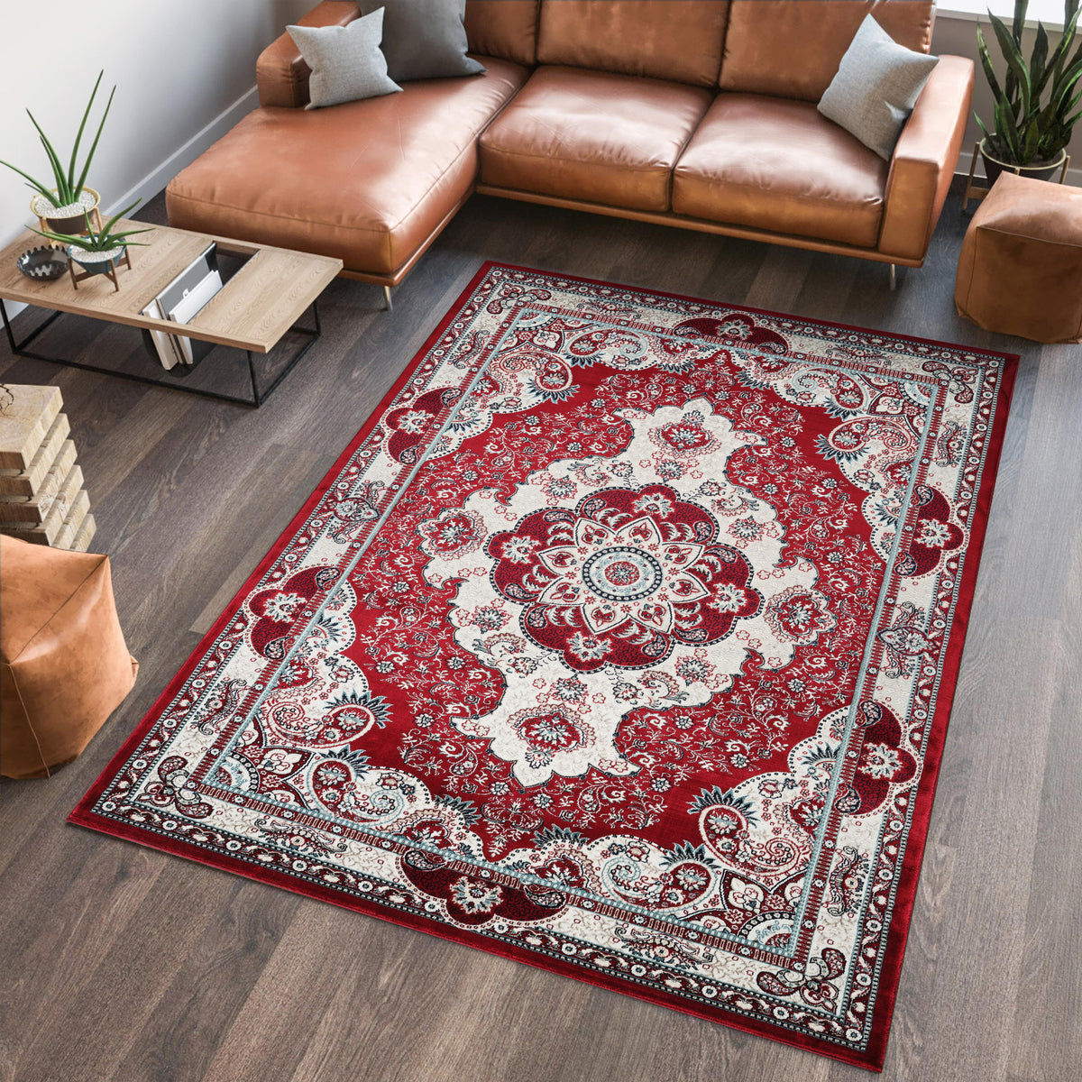 Hereke 470 Area Rug Red