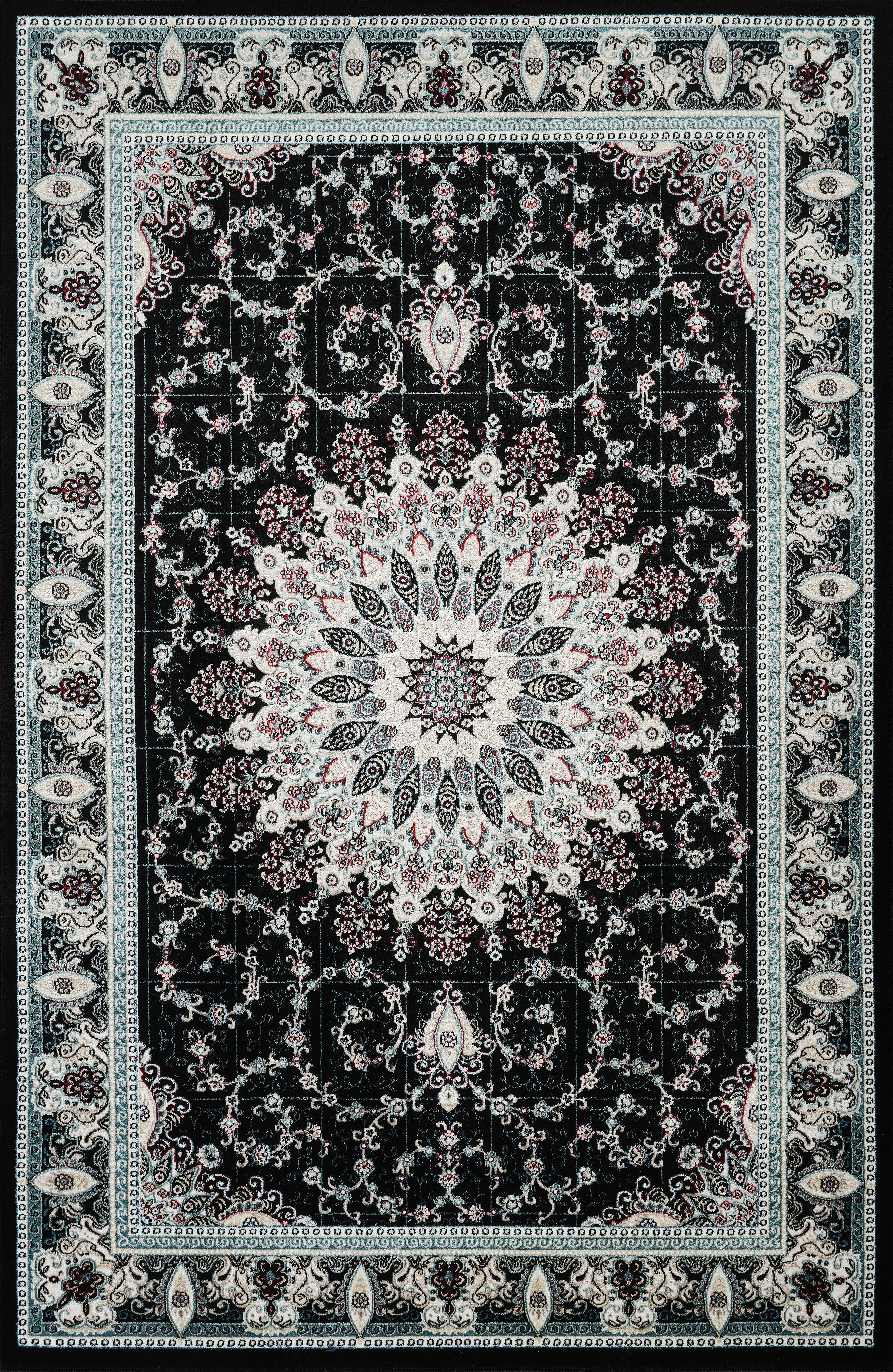 Hereke 478 Area Rug Black