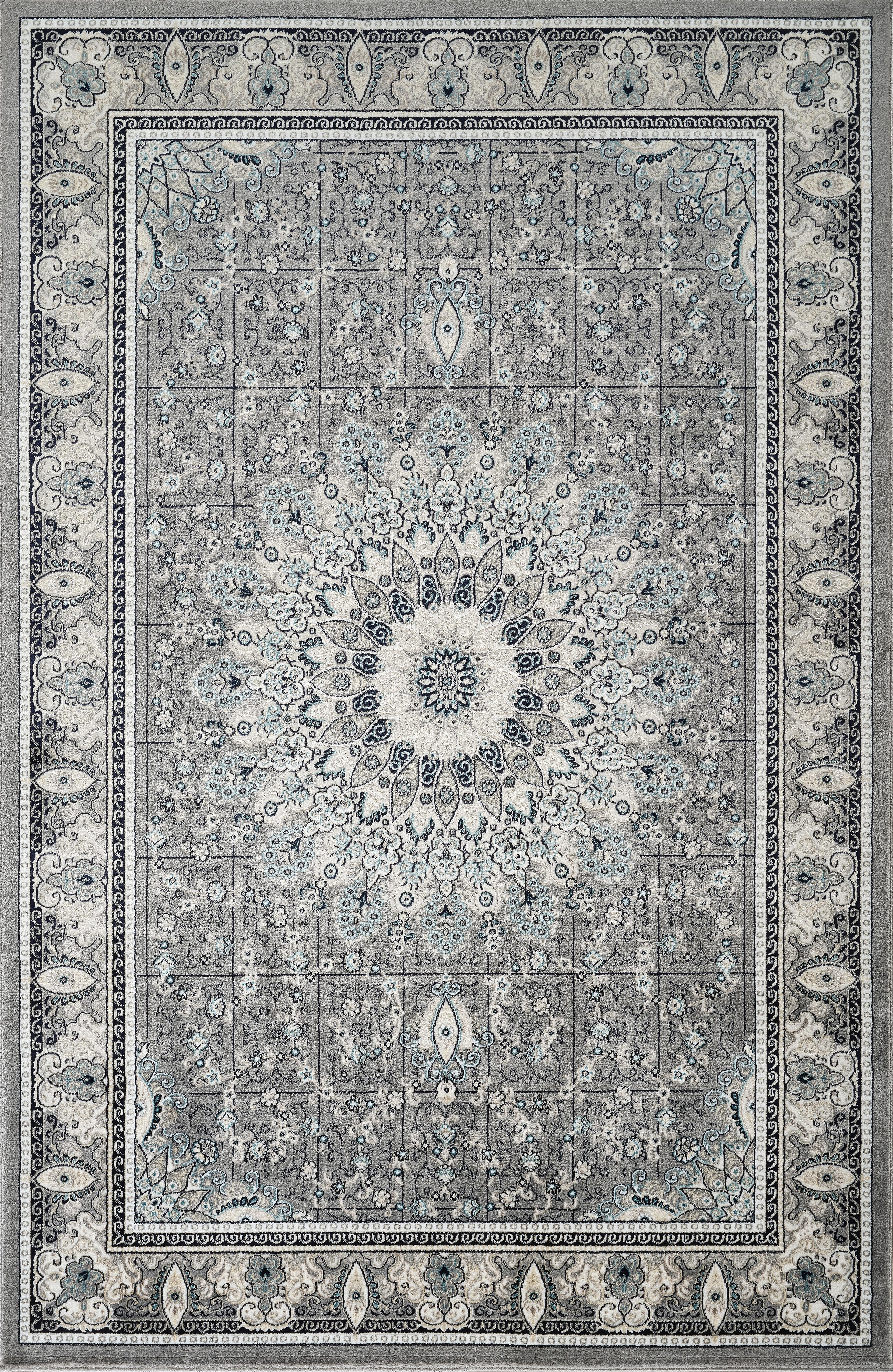 Hereke 478 Area Rug Grey