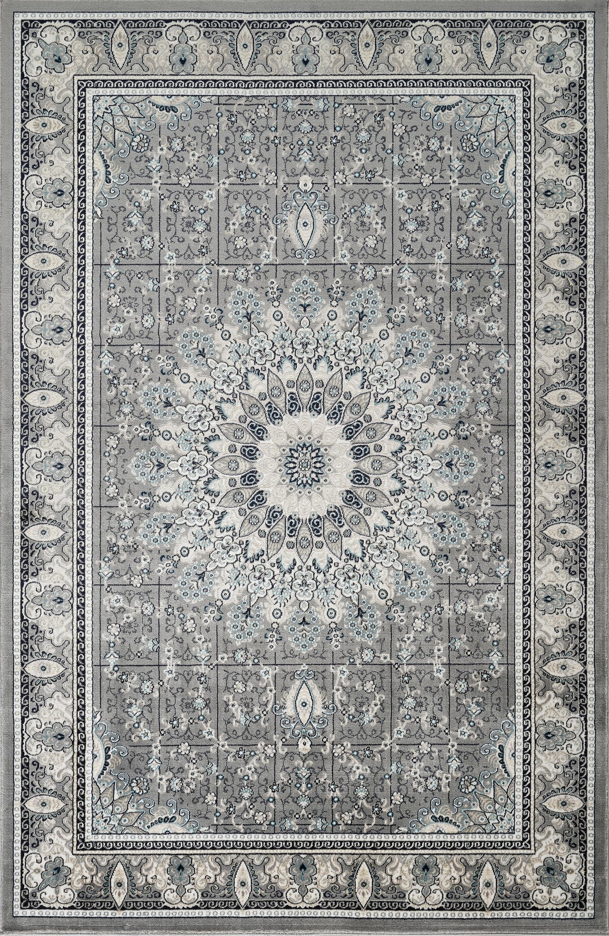 Hereke 478 Area Rug Grey