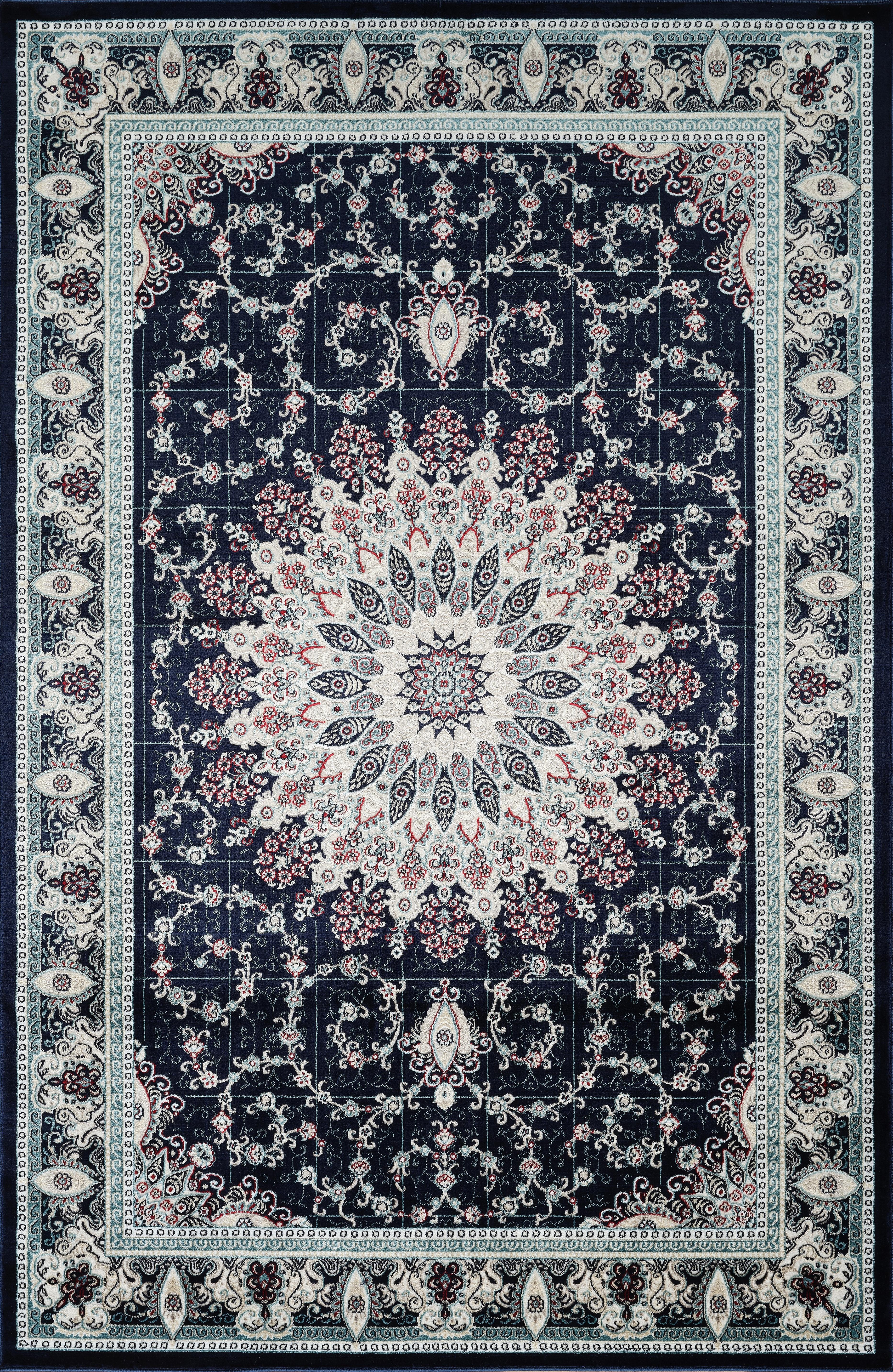Hereke 478 Area Rug Navy