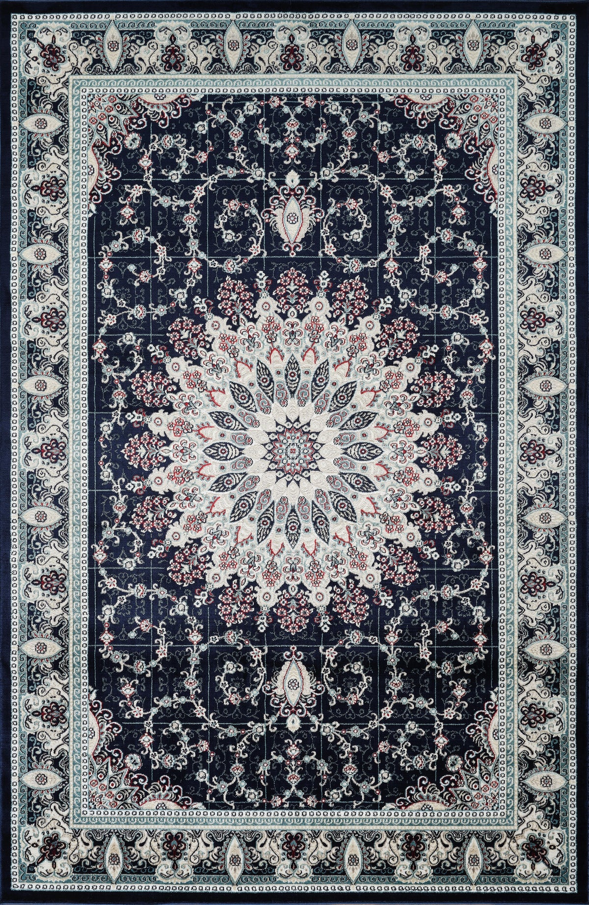 Hereke 478 Area Rug Navy