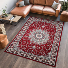Hereke 478 Area Rug Red