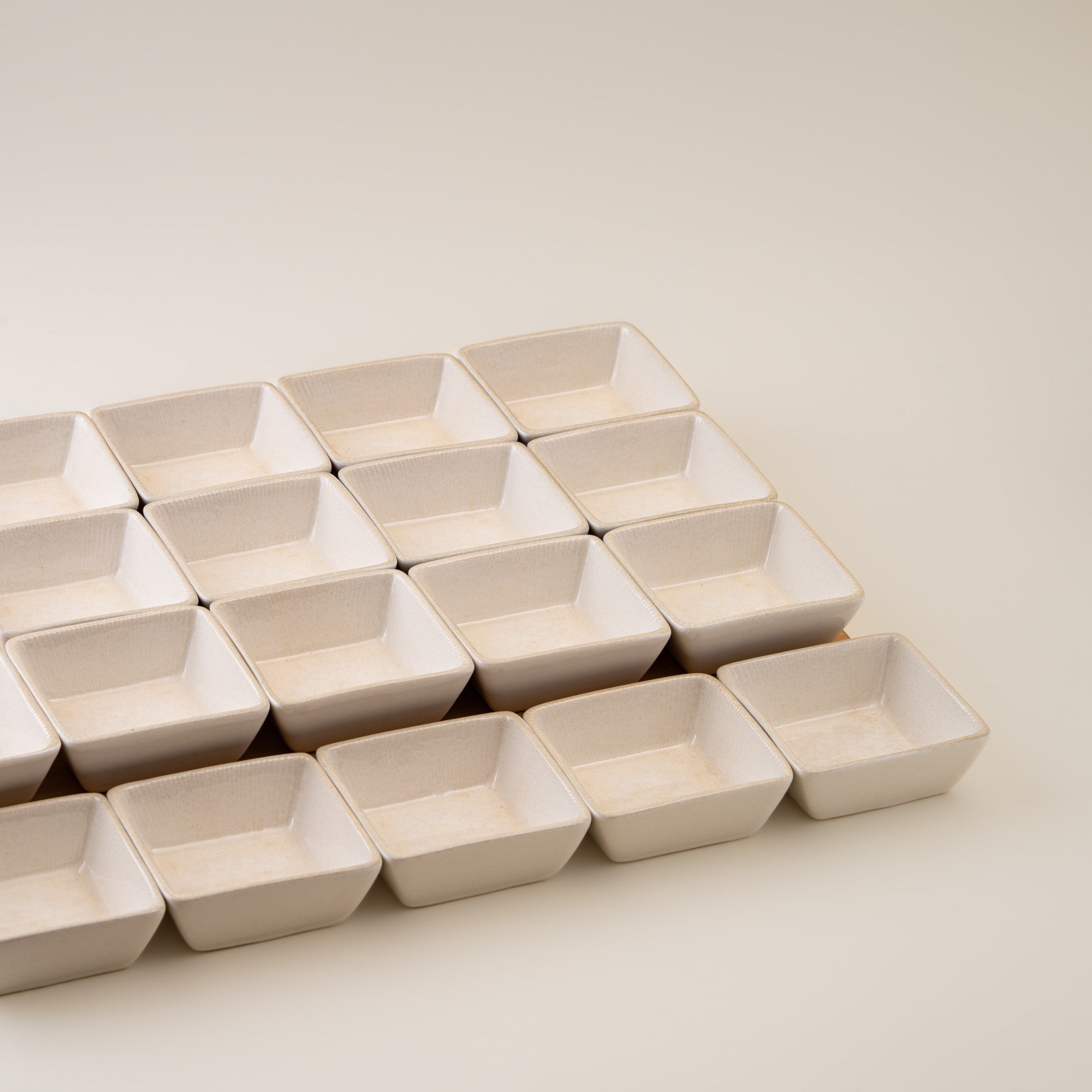 Square Plate | 4.4", Porcelain | Pack of 18