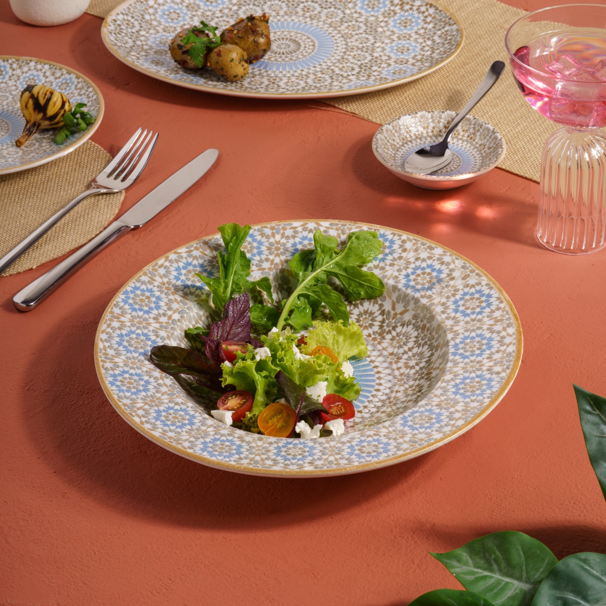 Tangier Deep Plate | Porcelain |  Pack of 6