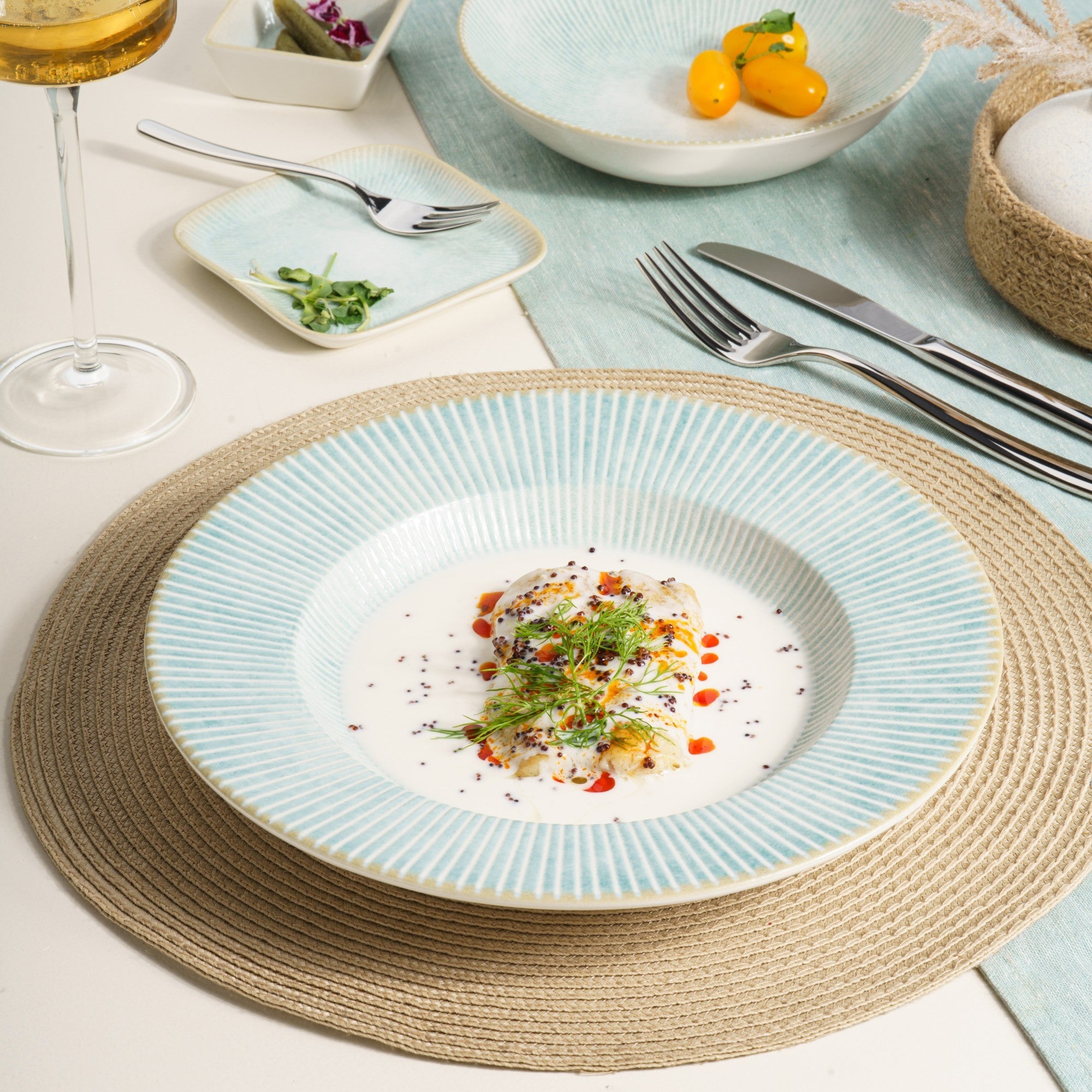Porcelain Deep Plate | 11.83oz | Set of 6