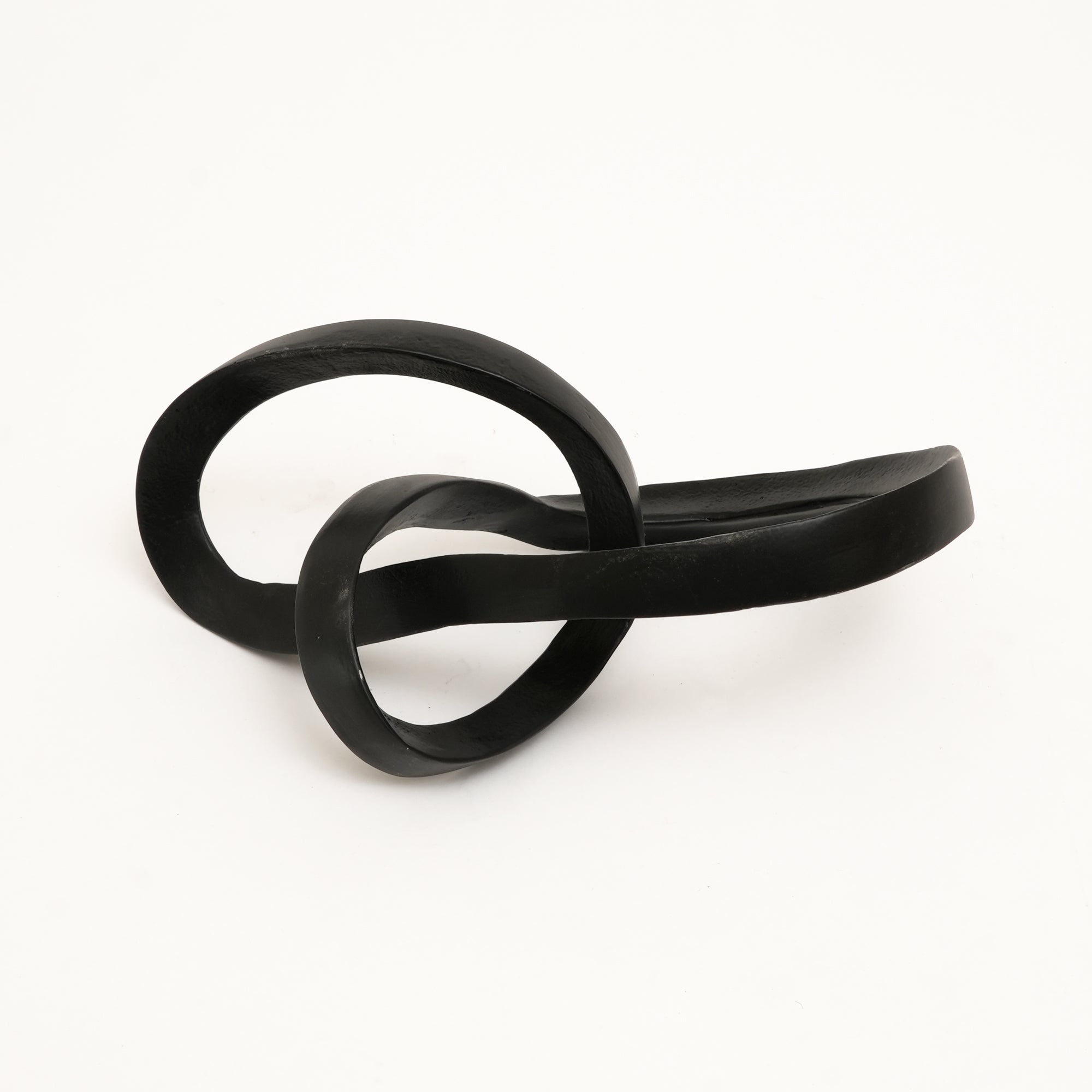 Abstract  Interlinked Sculpture | Black Modern Art Décor