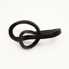 Abstract  Interlinked Sculpture | Black Modern Art Décor