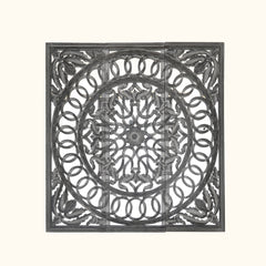 Wall Art with Mirror | Wooden Handmade Wall Panel , 48x48"