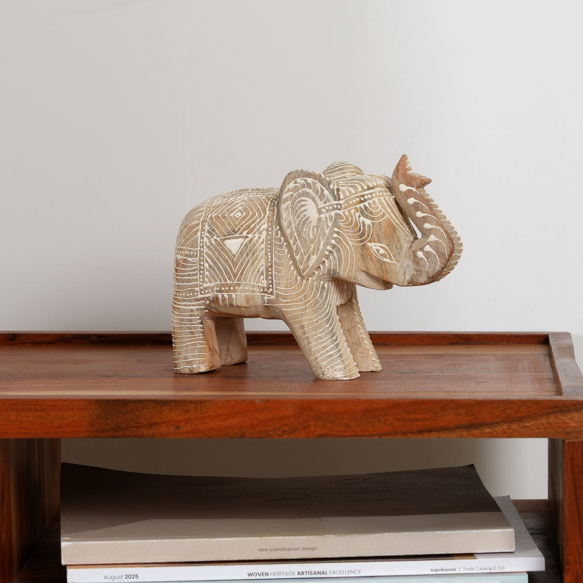 Elephant Sculpture | Mango Wood | Handcarved Fegurine