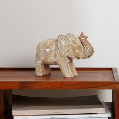 Elephant Sculpture | Mango Wood | Handcarved Fegurine