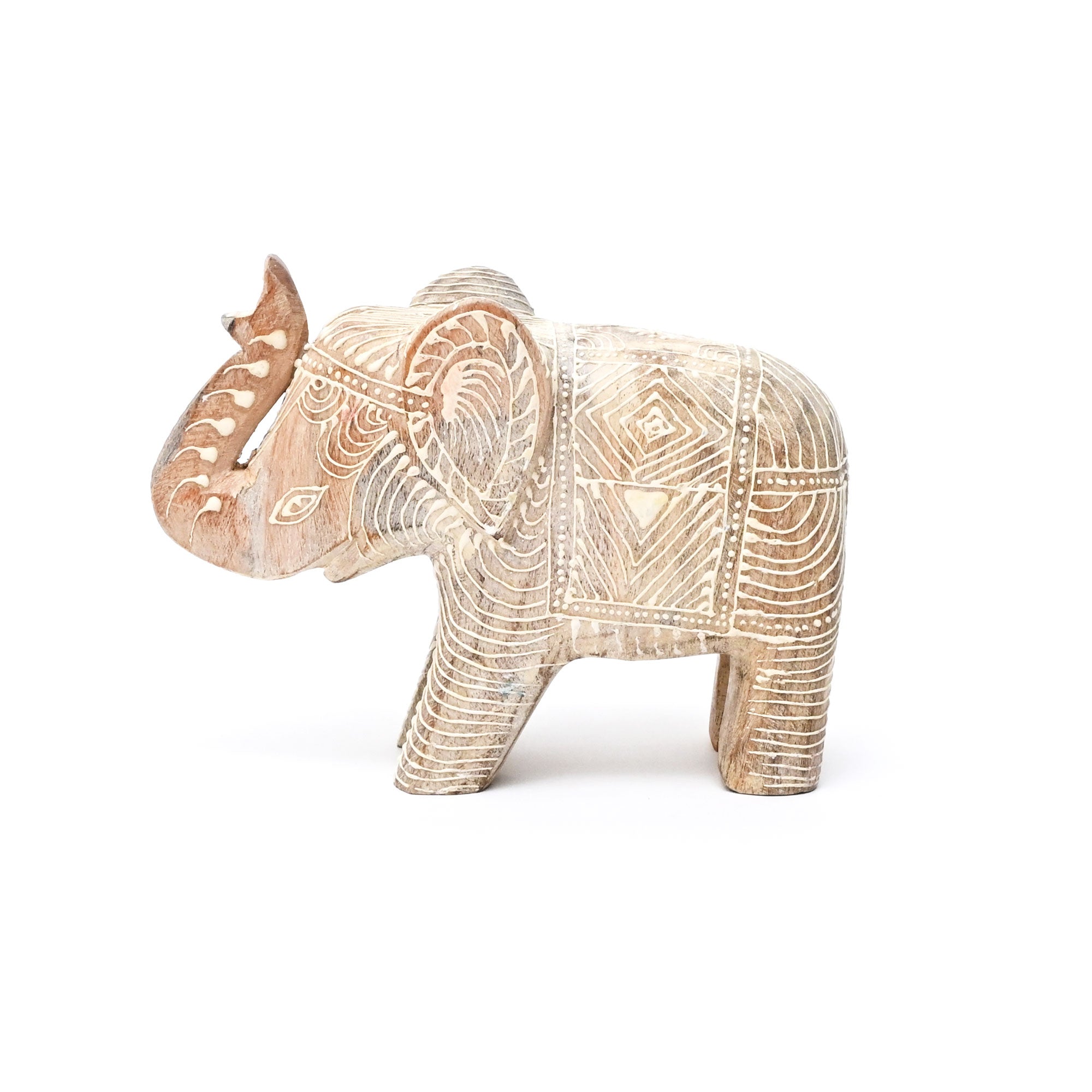 Elephant Sculpture | Mango Wood | Handcarved Fegurine