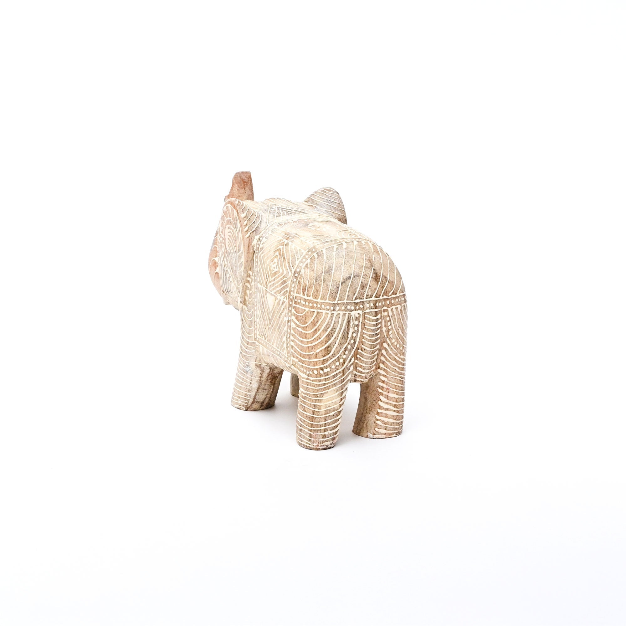 Elephant Sculpture | Mango Wood | Handcarved Fegurine