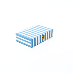 Decorative Box | Striped Resin Rectangle Box | Wood
