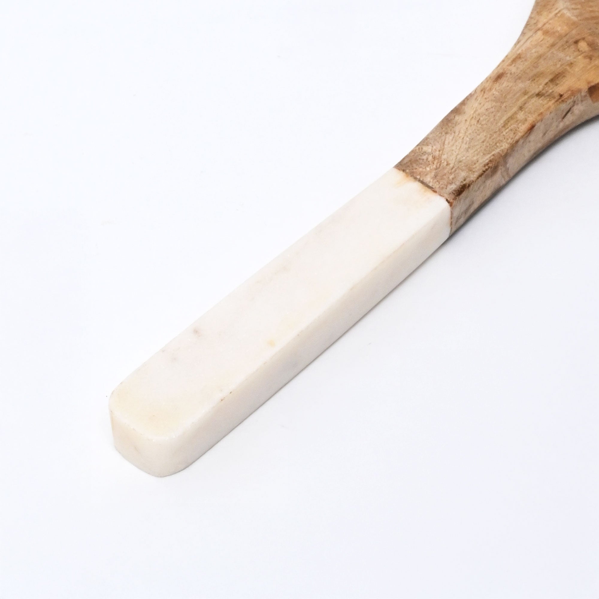 Mango Wood Salad Server Set | Natural Finish