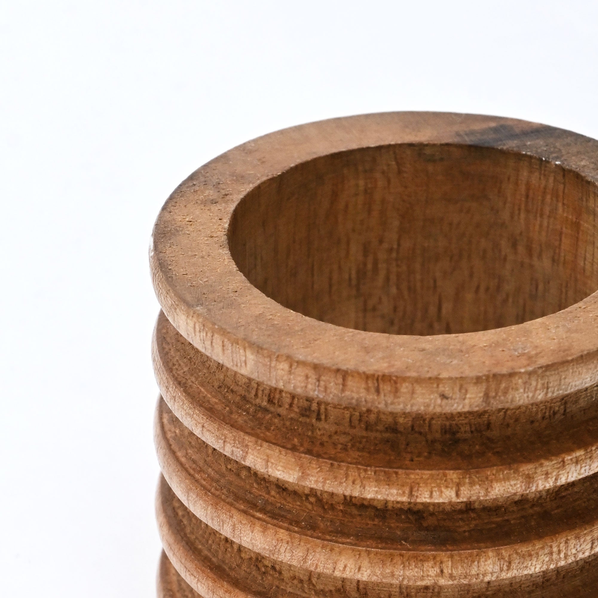 Elegant Wooden Napkin Rings | Set of 4 | Perfect for Dining