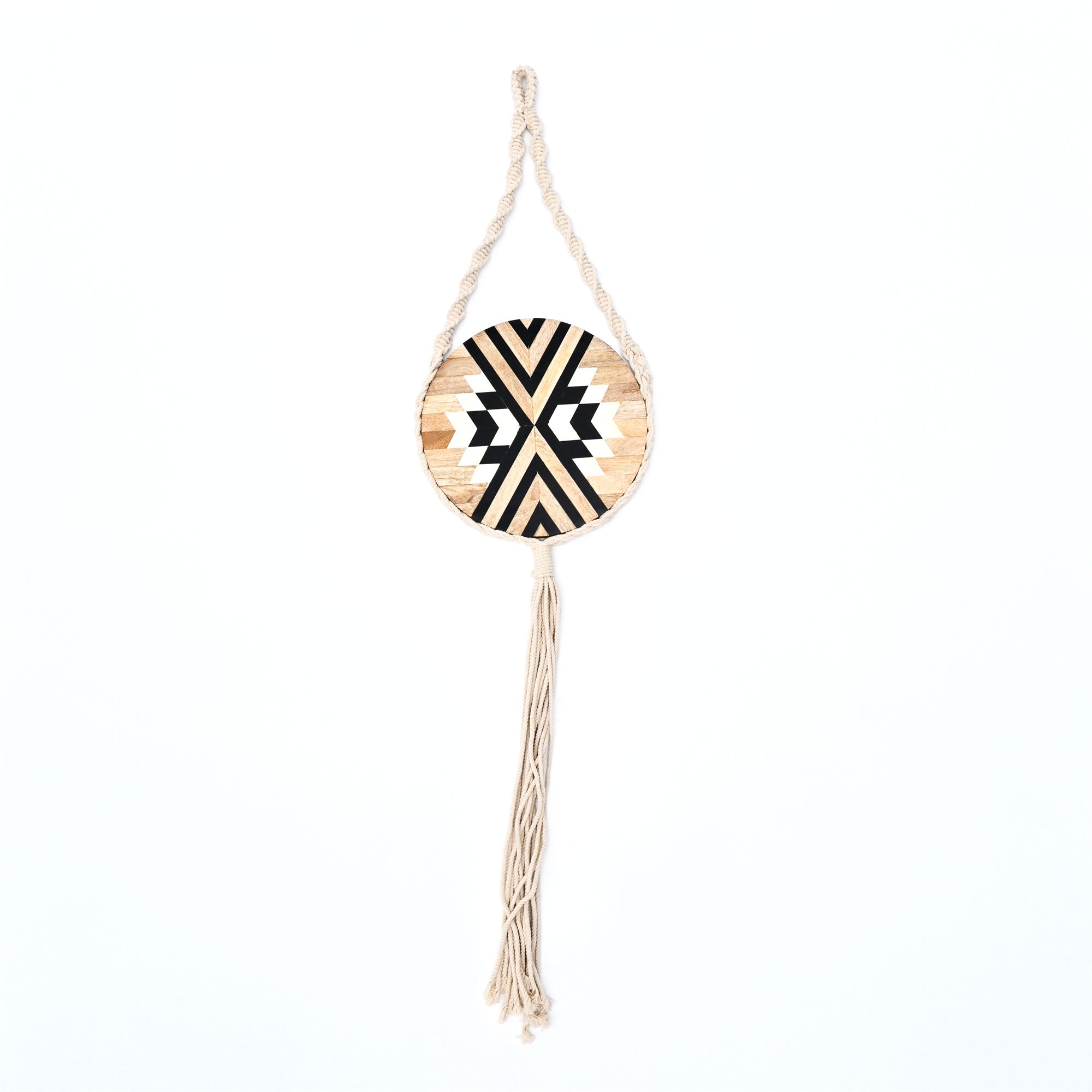 Wood & Rope Wall Hanging | Wood | Rustic Home Decor | 45"