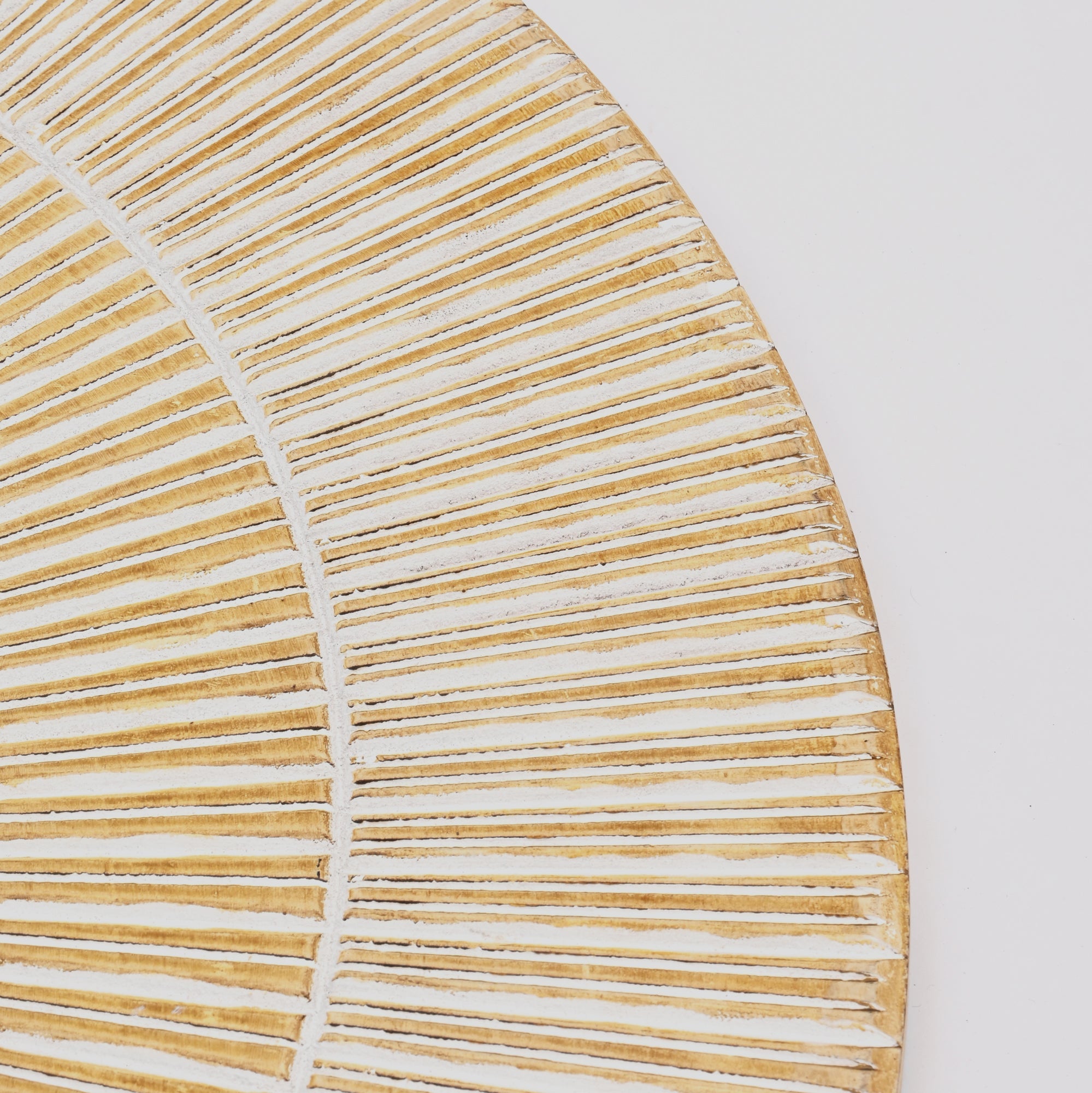 Wooden Wall Decor | Hand Carved Round Wall Accent | 36" Handmade Solid Wood Wall Art | Living Room, Bedroom & Entryway