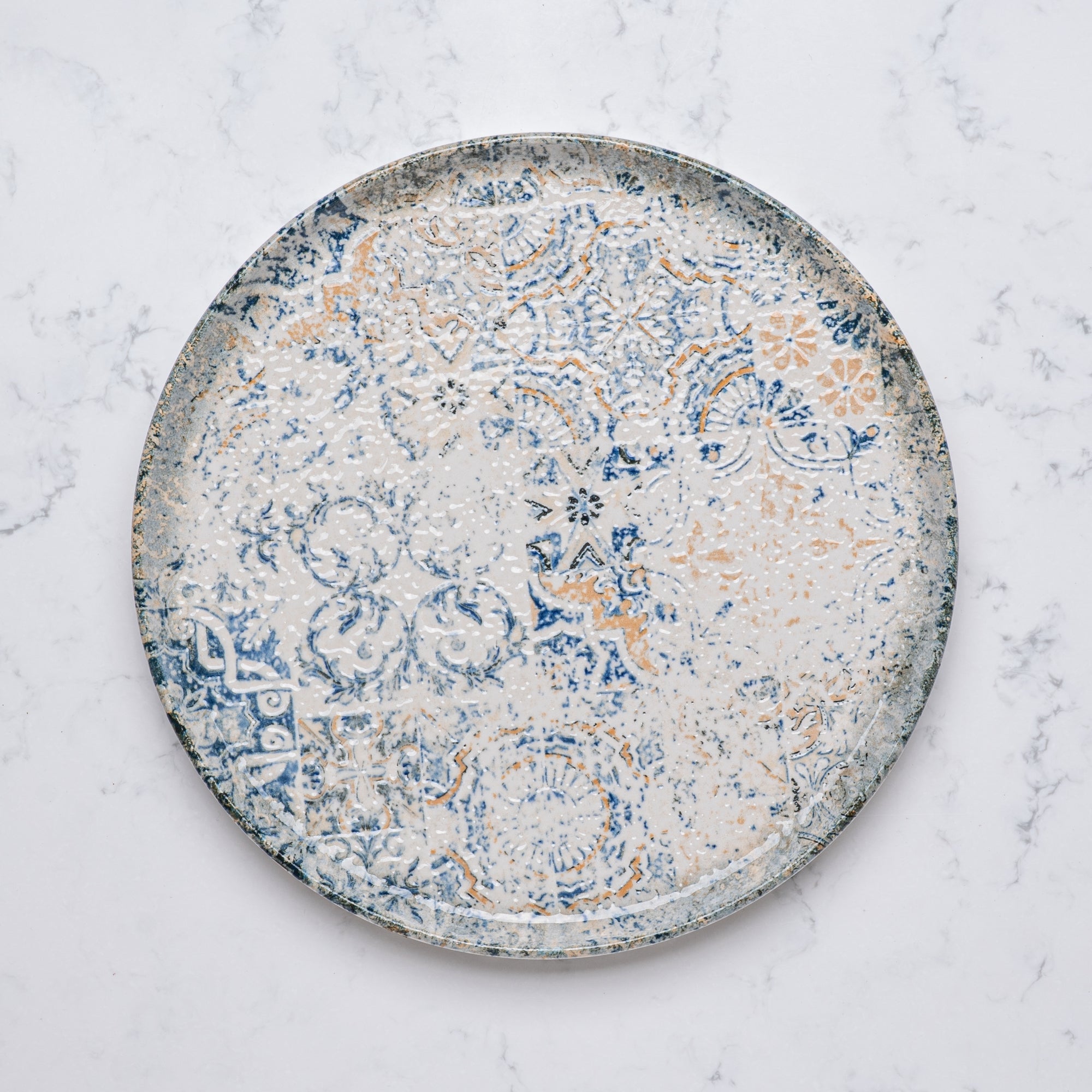 Short Rim Stackable Plate | Set of 4 | Porcelain