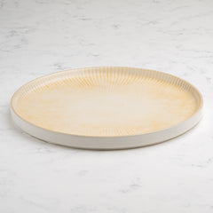 Short Rim Stackable Plate | 10.62", Porcelain | Pack of 4