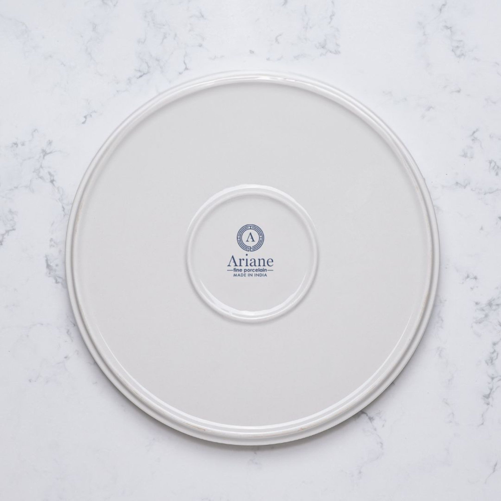 Short Rim Stackable Plate | Porcelain |Set of 4