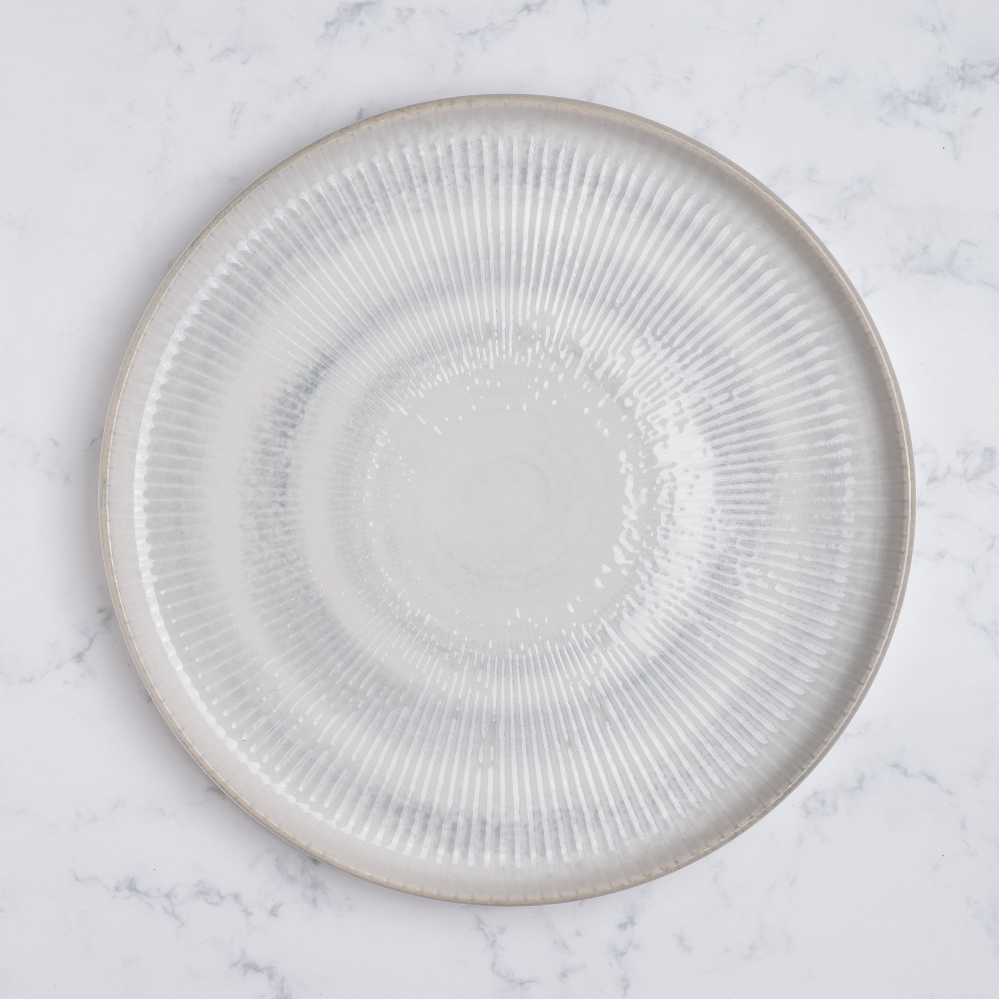 Short Rim Stackable Plate | Set of 4 | Porcelain