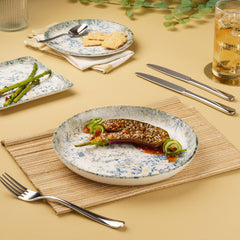Porcelain Plate Flat | Porcelain | Set of 6