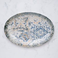 Oval Plate With Foot | Porcelain, 12.59", Pack of 6