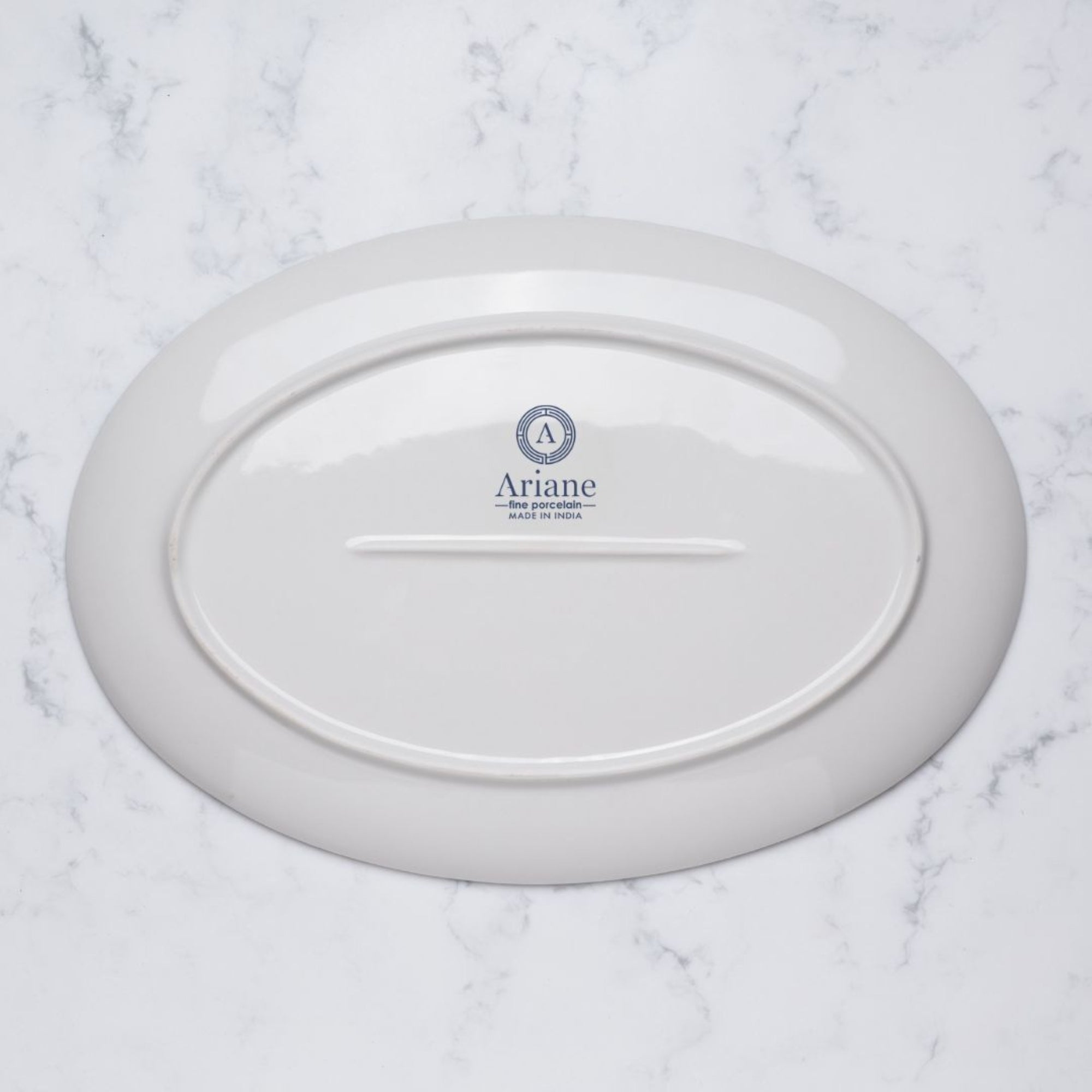 Oval Plate With Foot | Porcelain, 12.59", Pack of 6