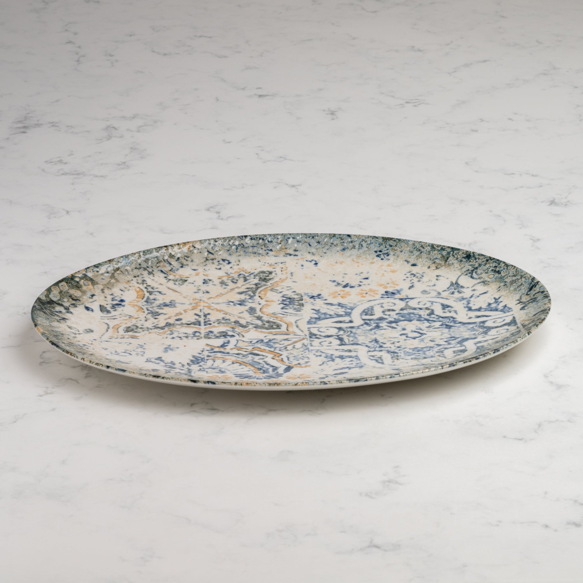Oval Plate With Foot | Porcelain, 12.59", Pack of 6