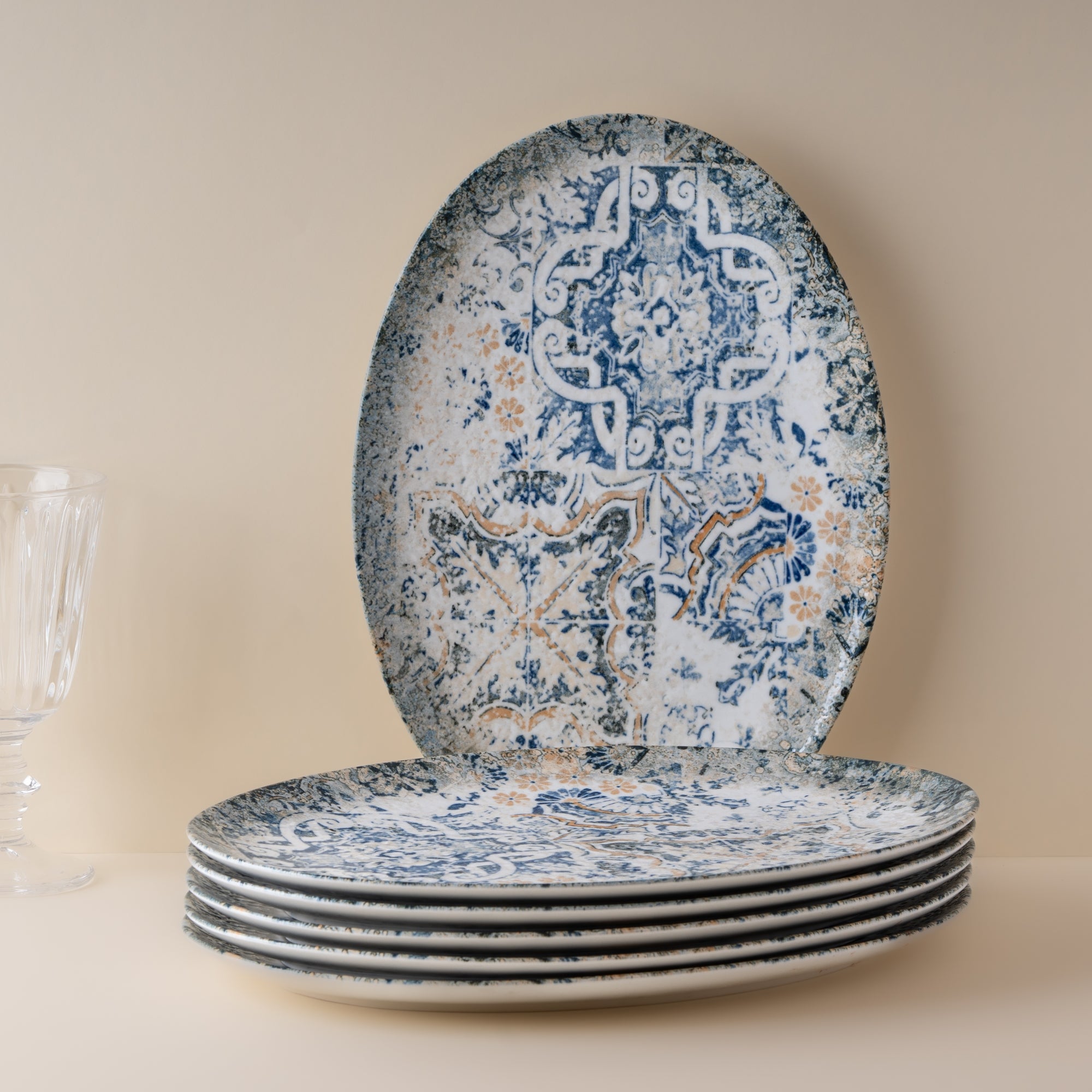 Oval Plate With Foot | Porcelain, 11", Pack of 12