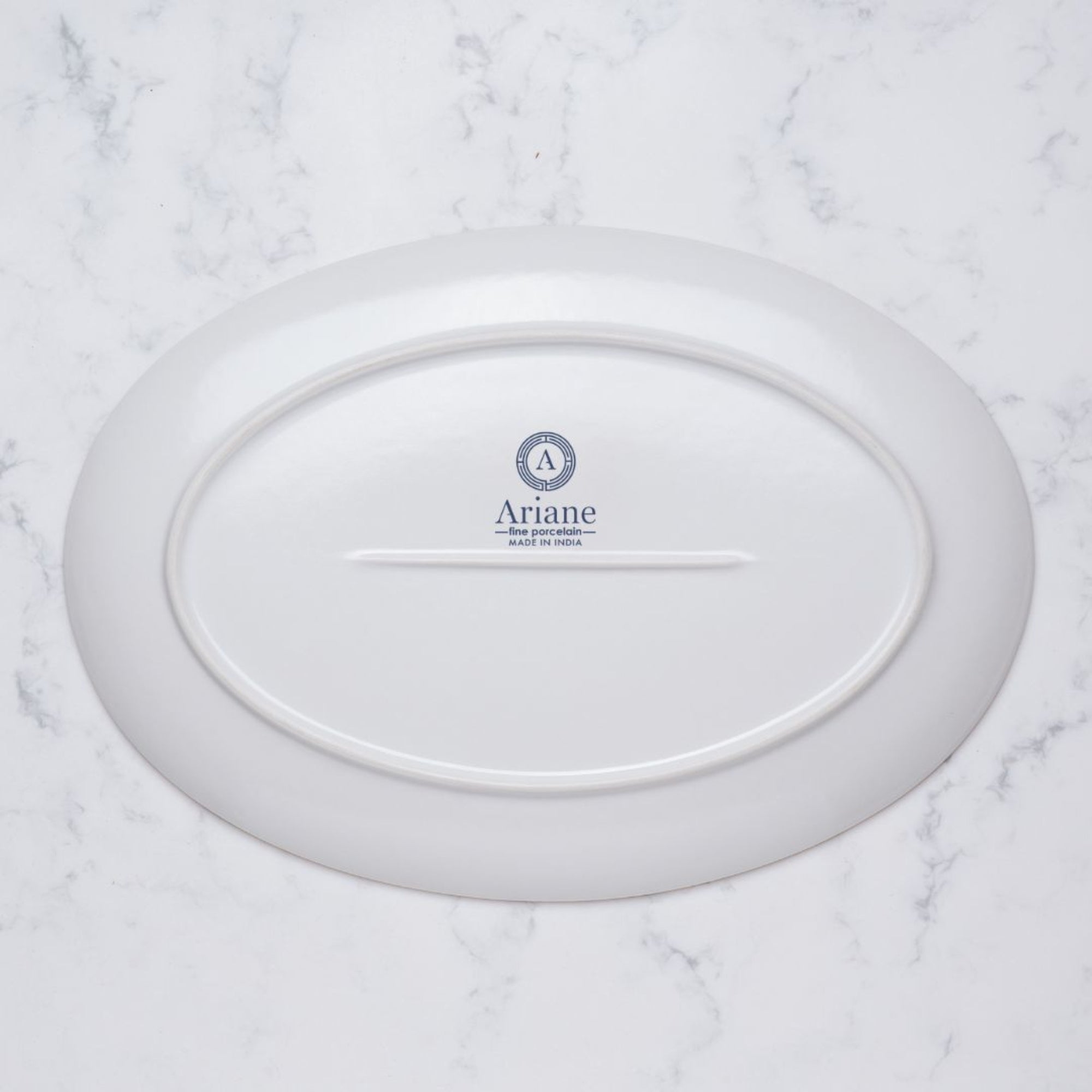 Oval Plate with Foot | Porcelain, Pack of 12 | 11"