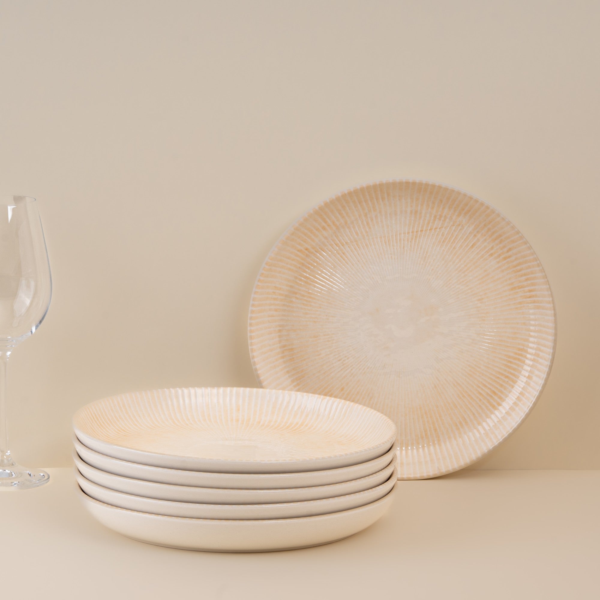 Plate Flat | Porcelain, Pack of  6