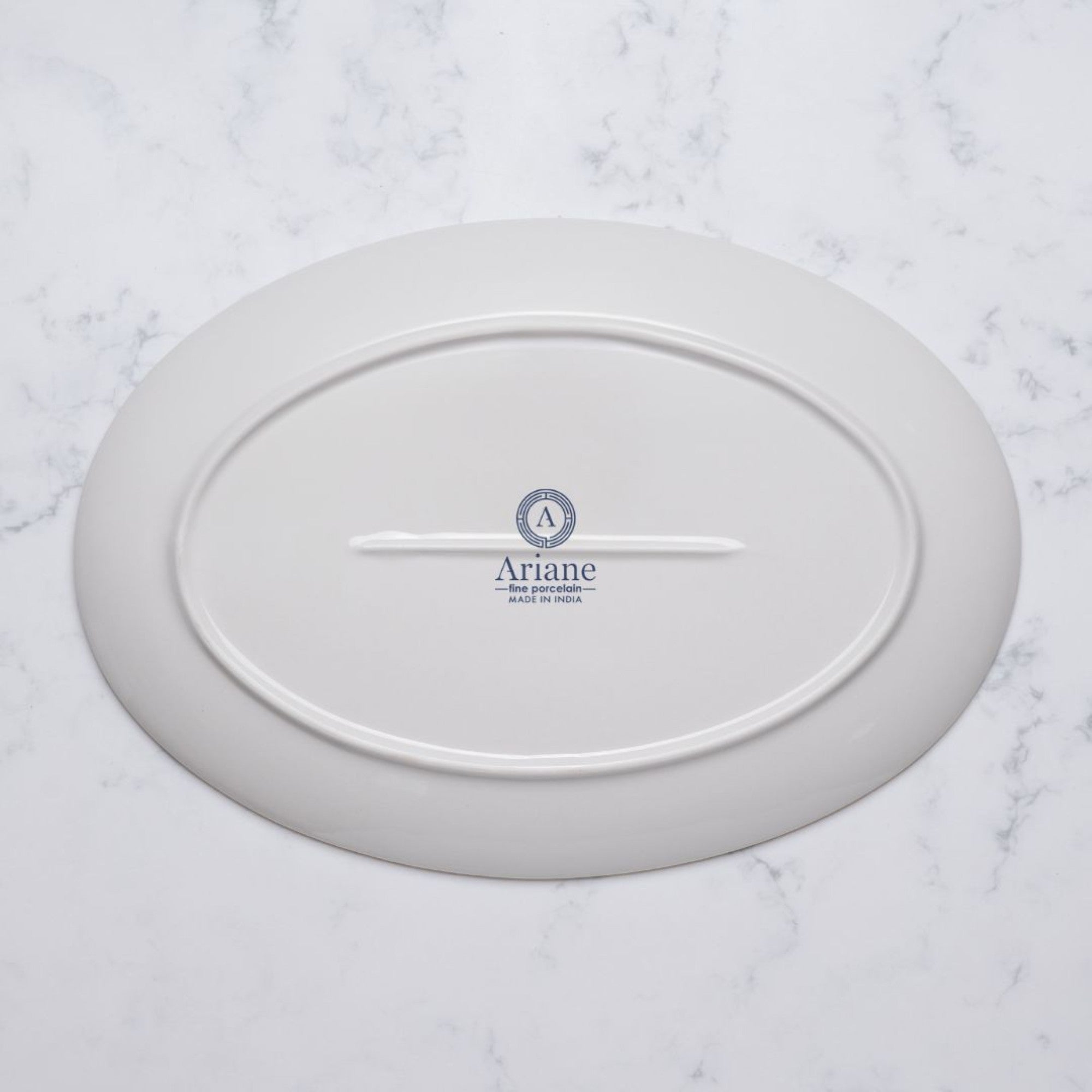 Plate Oval With Foot | Porcelain, 12.59" | Pack of 12