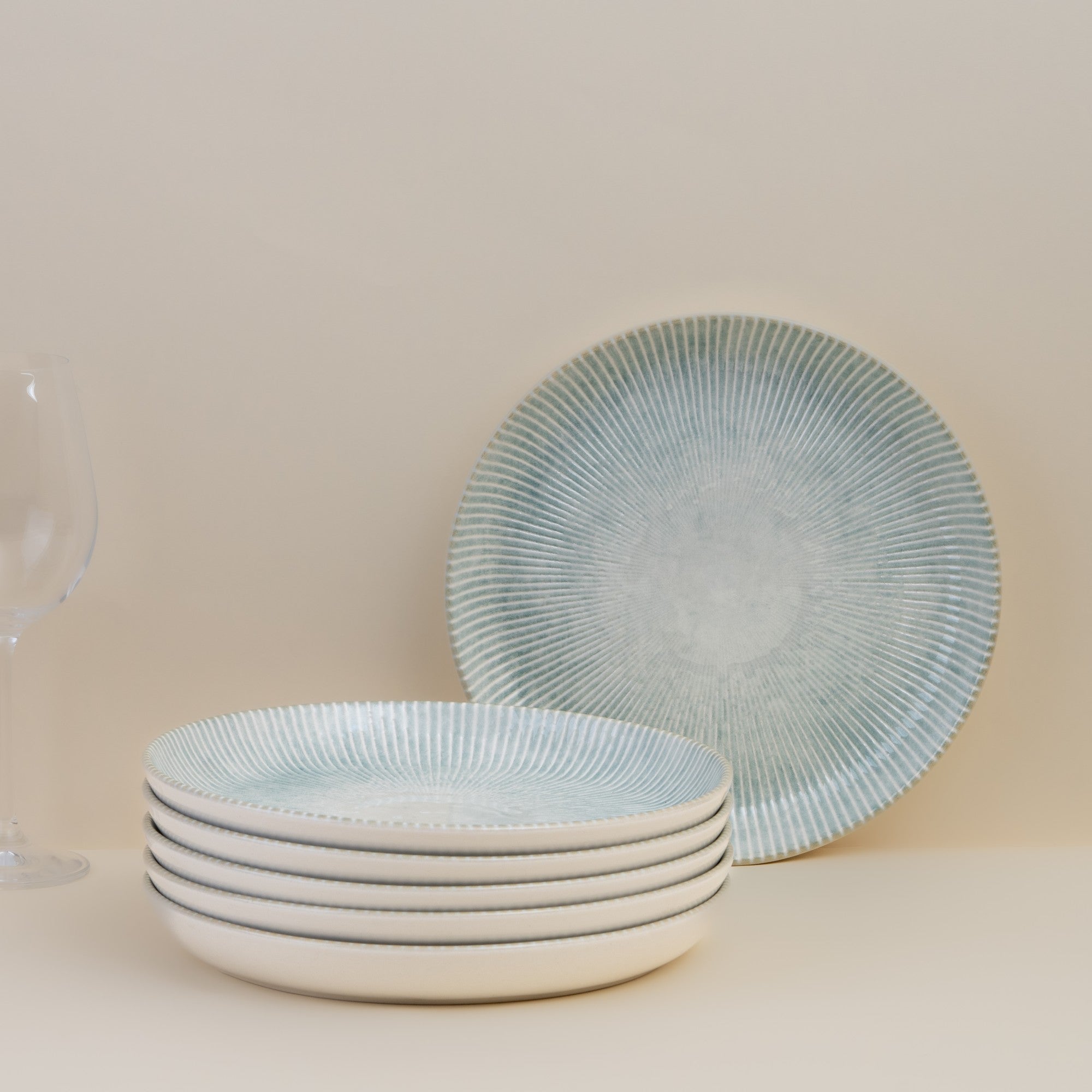 Classic Flat Dining Plate | Porcelain | Set of 6