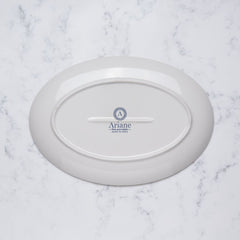 Oval Plate with Foot | Porcelain, 11" | Pack of 12