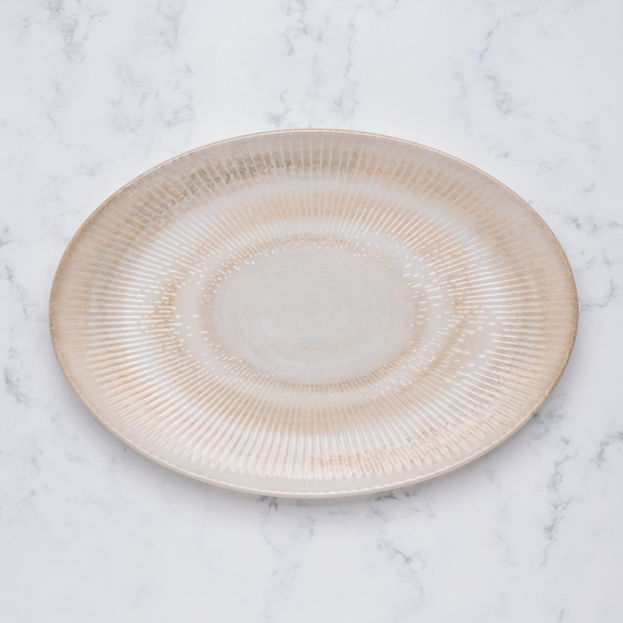 Premium Oval Plate with Foot | 12.59" | Porcelain | Set of 6
