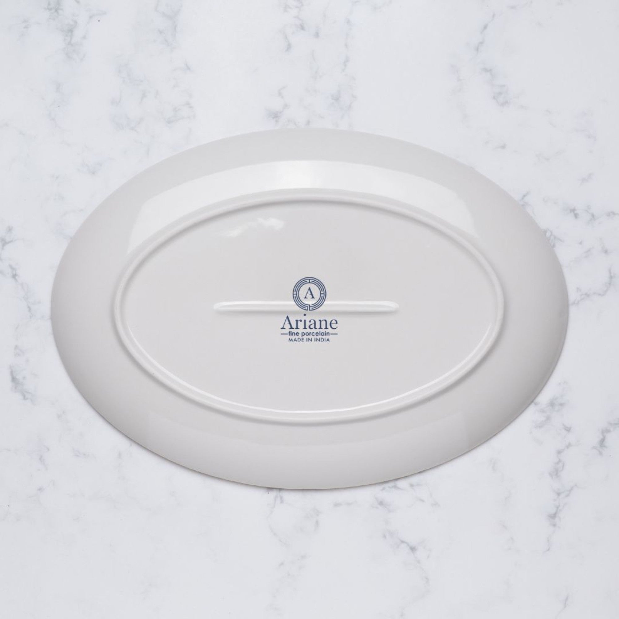 Premium Oval Plate with Foot | 12.59" | Porcelain | Set of 6