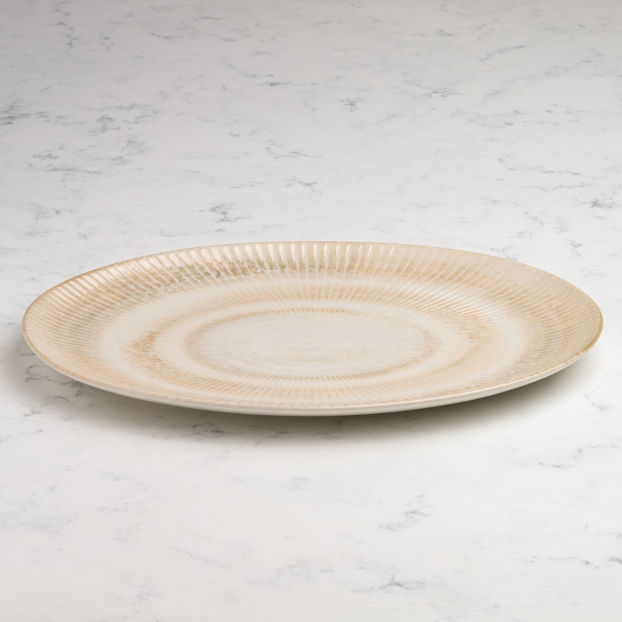 Premium Oval Plate with Foot | 12.59" | Porcelain | Set of 6