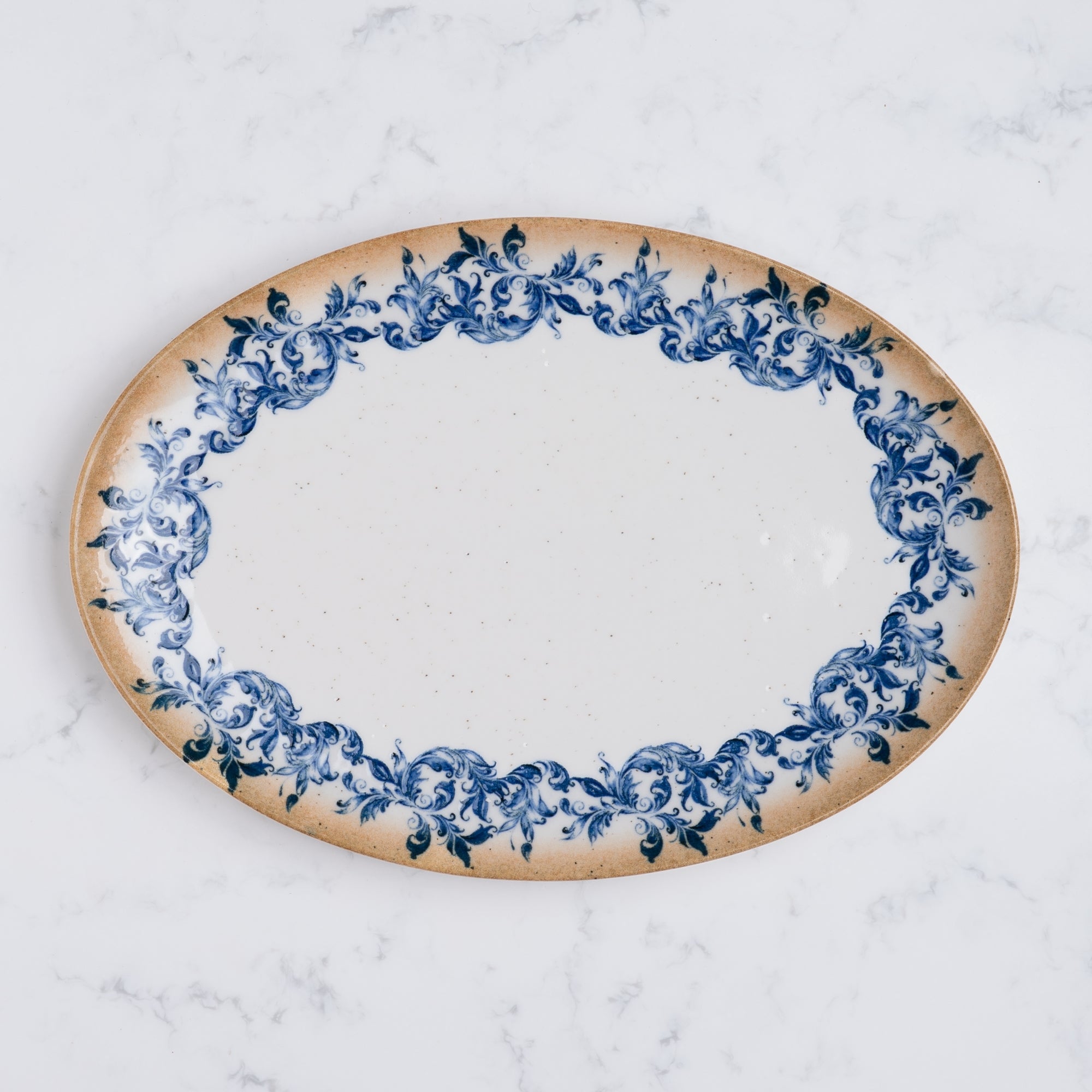 Plate Oval With Foot | 12.59" | Porcelain, Pack of 6