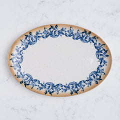 Plate Oval With Foot | 12.59" | Porcelain, Pack of 6