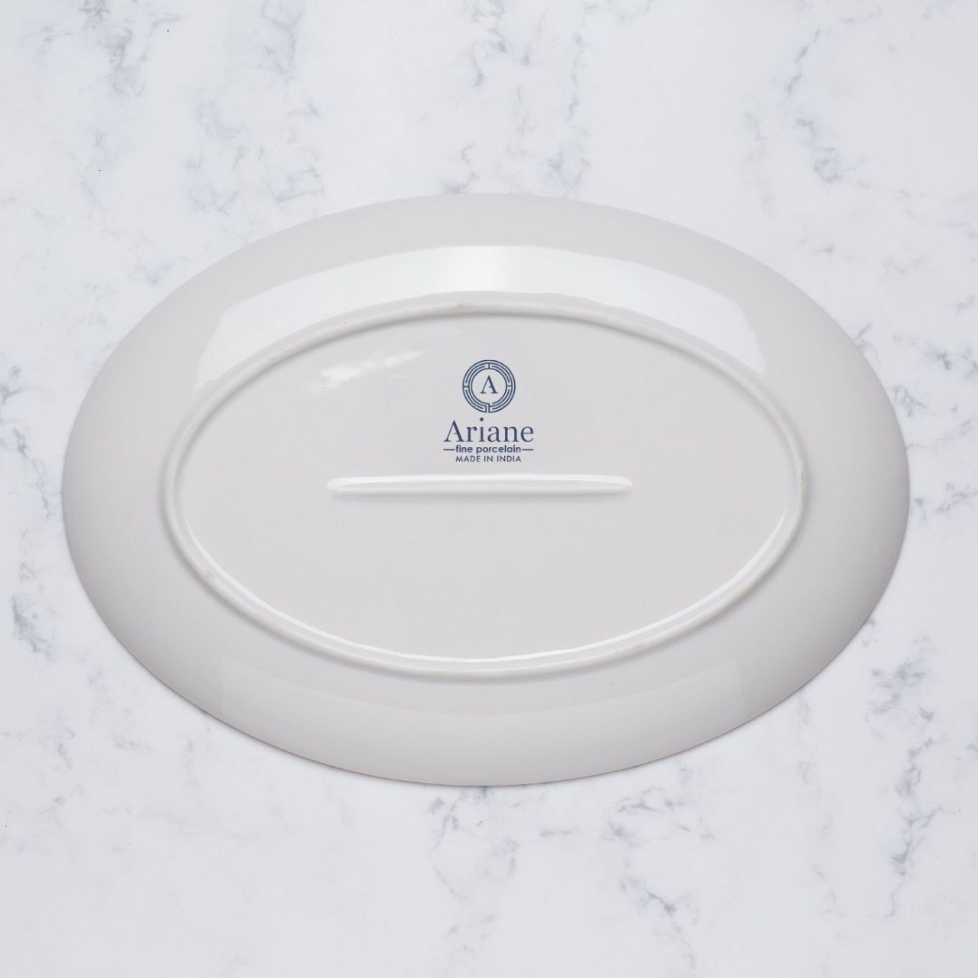 Plate Oval With Foot | 12.59" | Porcelain, Pack of 6