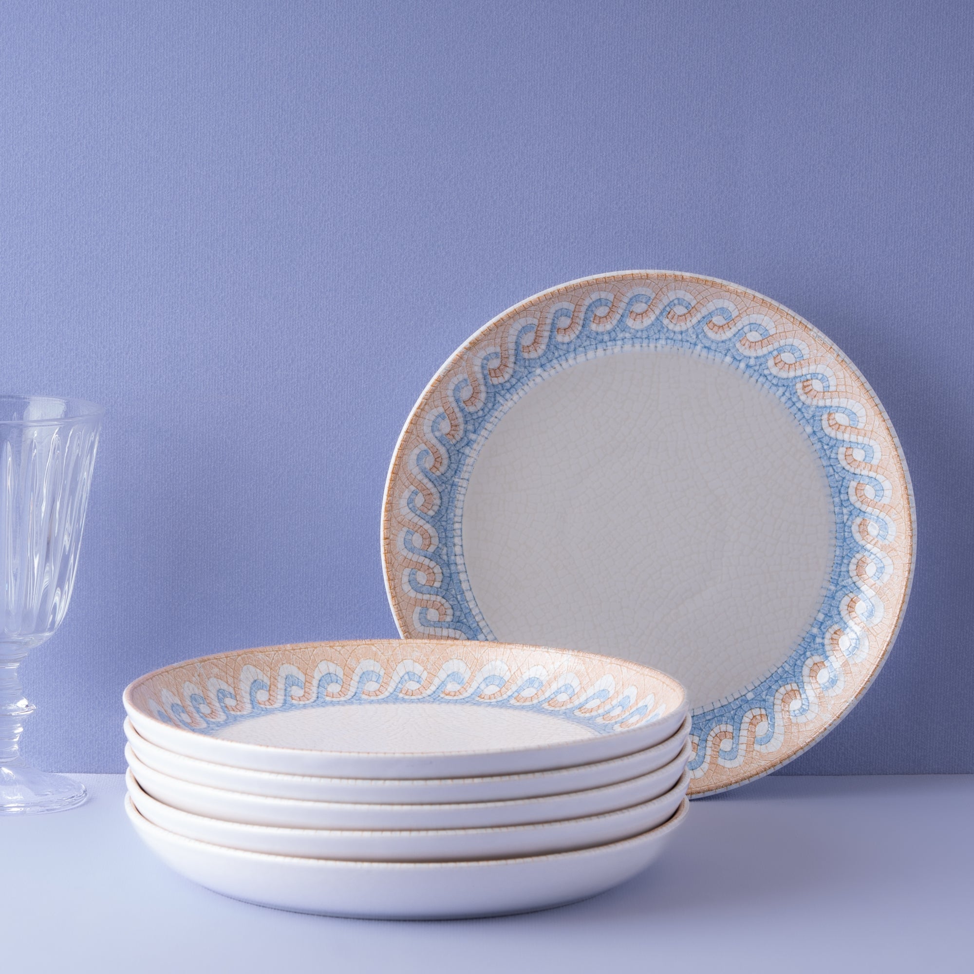 Porcelain Plate Flat | Athena, Pack of  6
