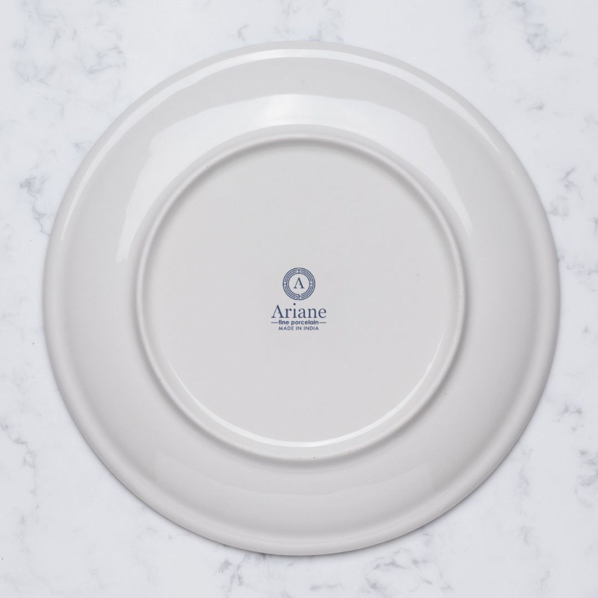 Round Rimless Plate | Set of 6 , Porcelain
